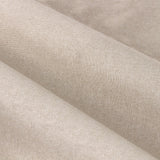 Close-up of Dawn Linen Reversible Eyelet Curtains fabric, showing a soft, woven marl-effect polyester texture in natural linen colour with a smooth folded drape.