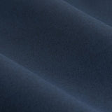 Close-up of the Dawn Plain Lined Eyelet Curtains in midnight blue, showing the soft, lightly textured polyester fabric with a smooth woven finish and gentle fold drape.