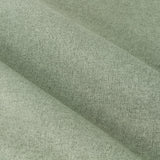Close-up of Dawn Pencil Pleat Curtains fabric in eucalyptus green, showing a soft-textured marl-effect polyester weave with draped folds.