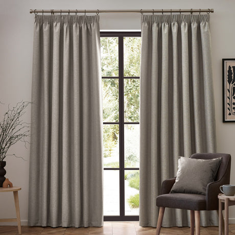 Dawn Reversible Linen Pencil Pleat Curtains - Linen