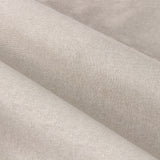 Close-up of the Dawn pencil pleat curtain fabric, showing a soft-textured, marl-effect woven linen tone with a subtle woven finish.