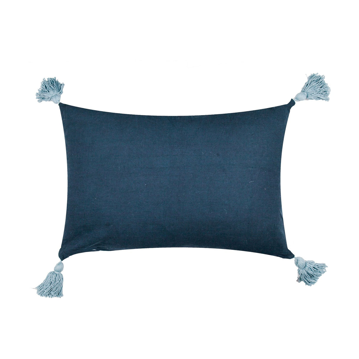 Delphine Floral Cotton Cushion - Delph Blue