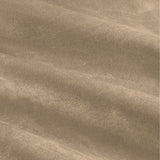 Close-up of The Ultimate Velvet Pencil Pleat Curtains in mocha, showing soft matte velvet polyester fabric with gentle folds and a warm brown tone.