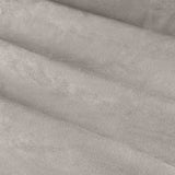 Close-up of The Ultimate Velvet Pencil Pleat Curtains in silver-grey, showing soft matte velvet fabric with deep folds and a subtle sheen.