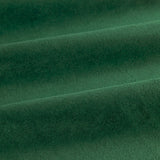 Close-up of The Ultimate Velvet Polyester Pencil Pleat Curtains in emerald green, showing soft matt velvet fabric with gentle folds.