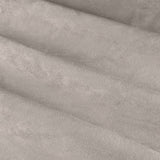 Close-up of The Ultimate Velvet Pencil Pleat Curtains in silver-grey, showing soft folds and a matt velvet-finish polyester fabric texture.