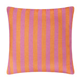 Deck Stripe Reversible Polyester Cushion - Orange/Pink