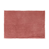 Edie Linen Cotton Bedspread in rose pink cotton velvet, quilted with visible tied stitch detailing across the surface, shown flat on a plain white background.
