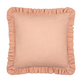Effie Plain Cotton Cushion - Rose / Vintage Blush