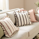 Effie Plain Cotton Cushion - Rose / Vintage Blush