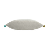 Fiesta Plain Velvet Cushion - Dove/Multi