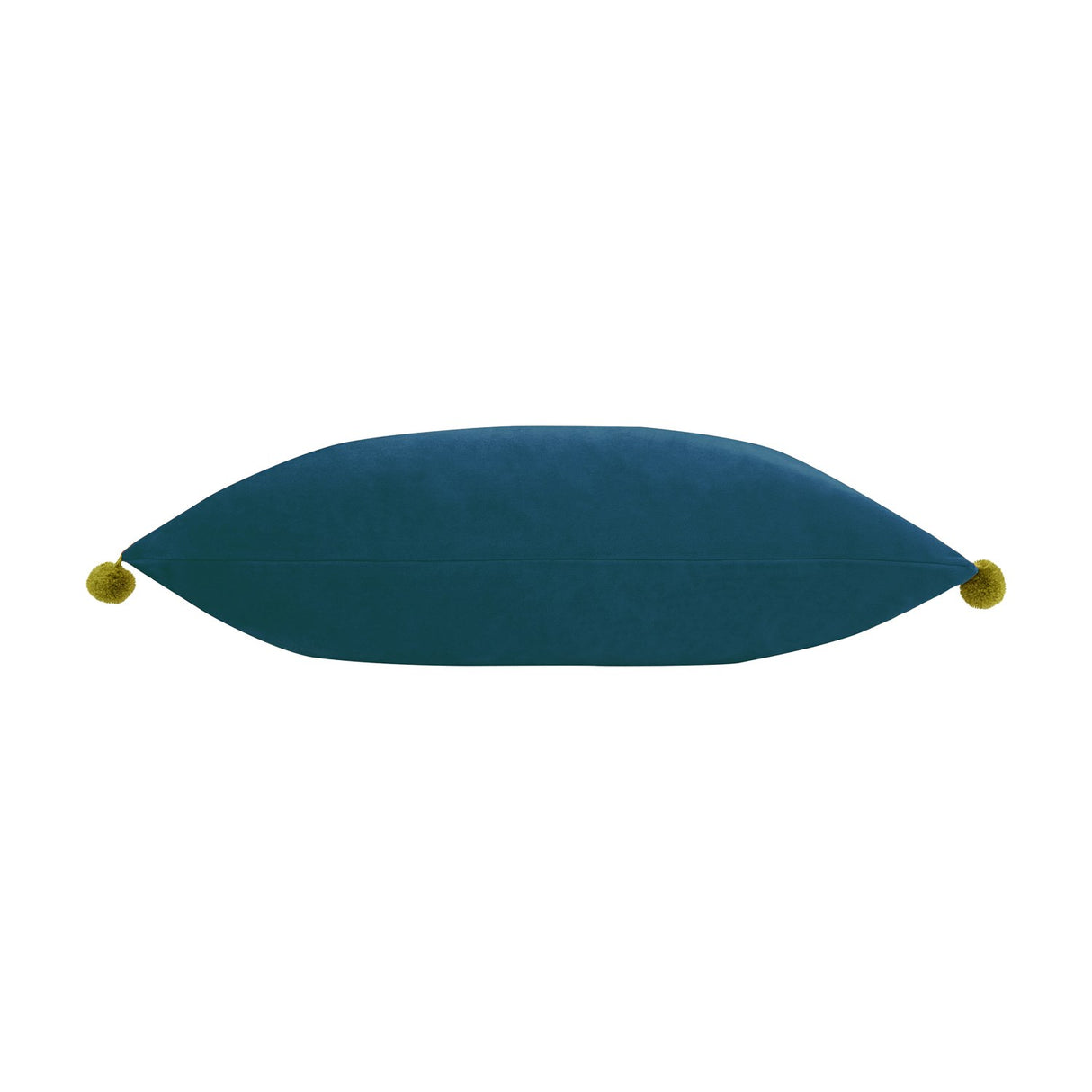 Fiesta Plain Velvet Cushion - Indigo/Olive
