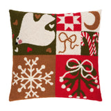 Fika Abstract Velvet Cushion - Multicolour