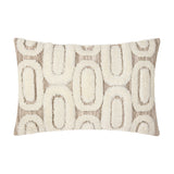 Fosse Geometric Polyester Cushion - Natural