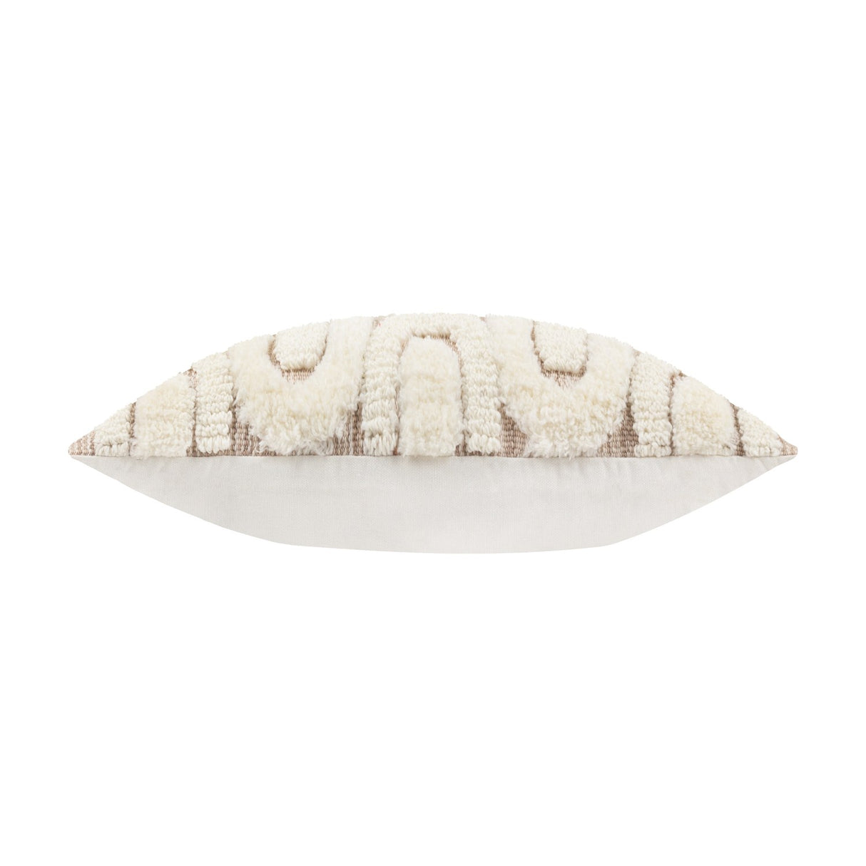 Fosse Geometric Polyester Cushion - Natural