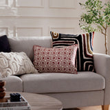 Fosse Geometric Polyester Cushion - Natural