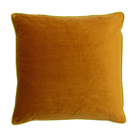 Gemini Reversible Velvet Cushion - Pumpkin