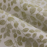 Grace Leaf Jacquard Fully Lined Eyelet Curtains - Sage