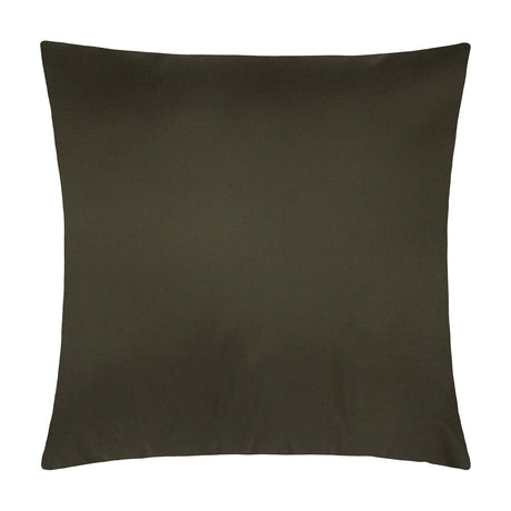 Square scatter cushion in plain olive green polyester fabric, shown plain-side on a white background, from the Grove Animal Polyester Cushion range.