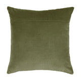 Haze Plain Velvet Cushion in sage green, square shape with a plain velvet back and concealed zip closure, shown on a white background.