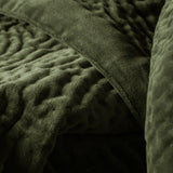 Haze Velvet Cotton Throw - Sage