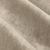 Close-up of Heavy Chenille Velvet Lined Eyelet Curtains in natural beige, showing soft draped folds and the fabric's woven chenille texture.