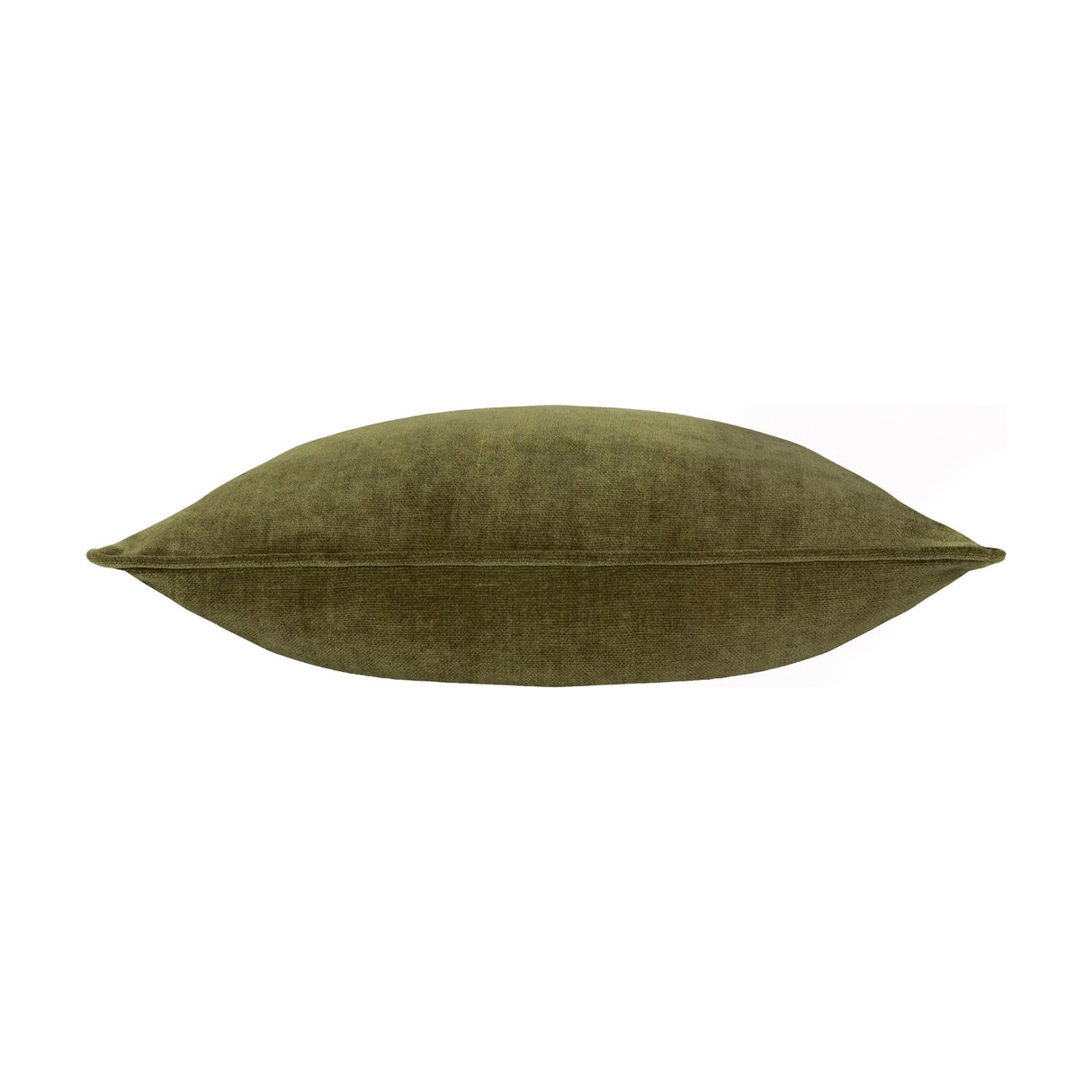 Heavy Chenille Eyelet Velvet Cushion - Olive