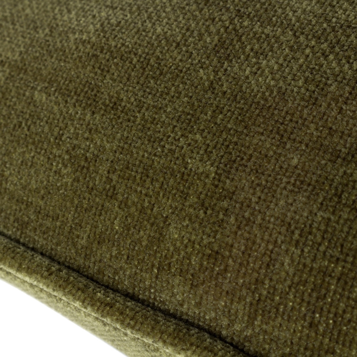 Heavy Chenille Eyelet Velvet Cushion - Olive