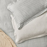 Hebden Melange Cotton Pillowcase Pair - Grey