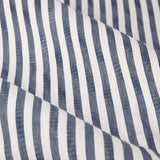 Hebden Cotton Printed Eyelet Curtains - Navy