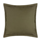 Holmfirth Canvas Plain Cotton Cushion - Lichen