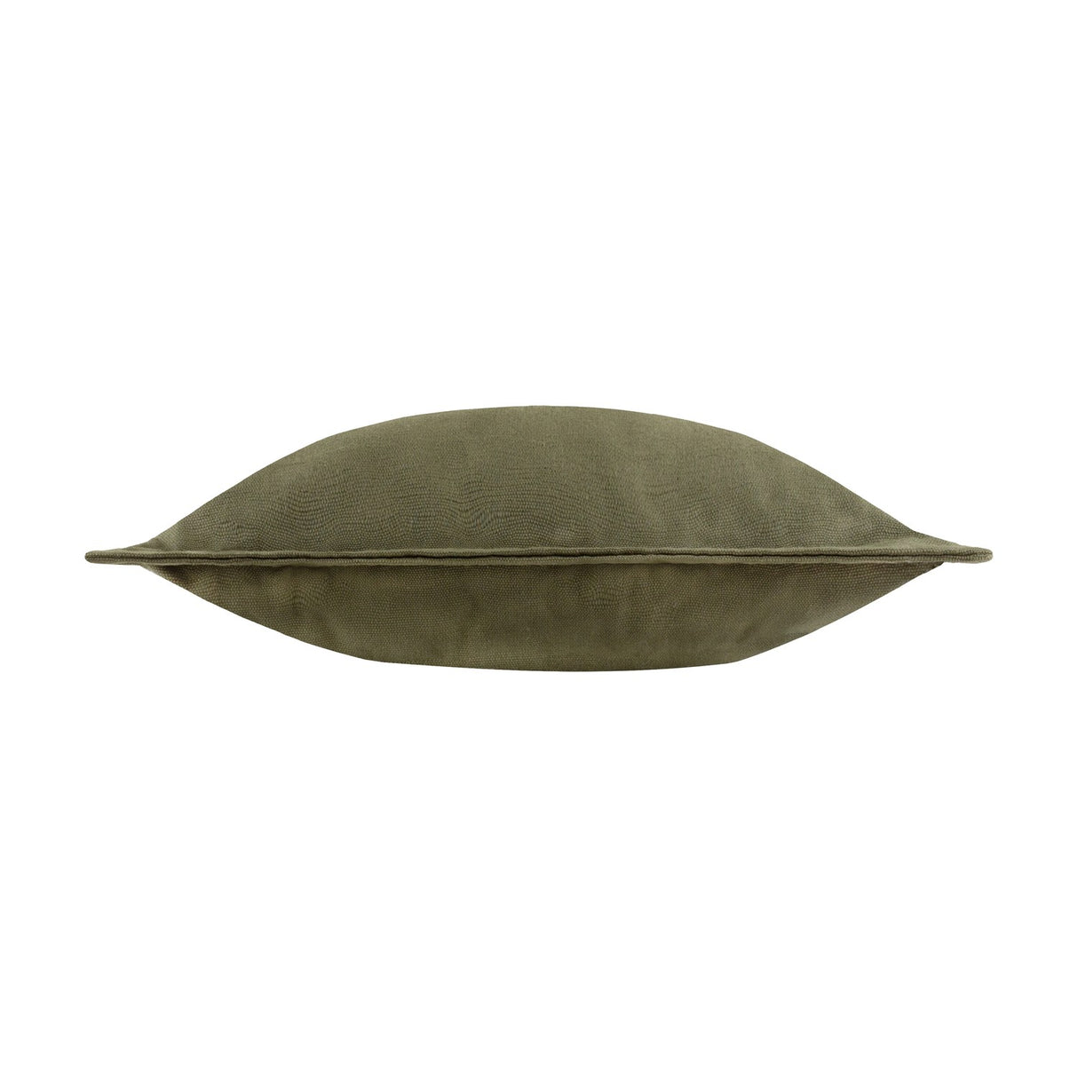 Holmfirth Canvas Plain Cotton Cushion - Lichen