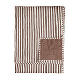 Hebden Percale Cotton Bedspread - Cocoa Brown