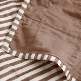 Hebden Percale Cotton Bedspread - Cocoa Brown