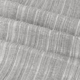 Close-up of Jupiter Chenille Fully Lined Eyelet Curtains in silver, showing the plush pile fabric with fine vertical stripes and soft draped folds.