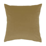 Kibale Jungle Polyester Cushion, 43 x 43cm square with plain tan-gold reverse fabric, shown against a plain white background.
