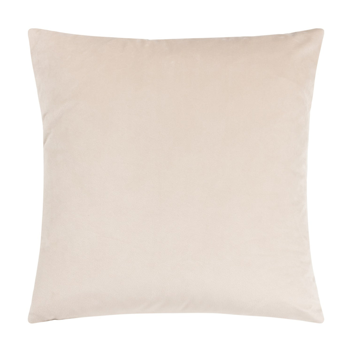 Ledbury Jacquard Velvet Cushion in warm taupe, square with a subtle tonal geometric weave, shown against a plain white background.