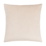 Ledbury Jacquard Velvet Cushion in warm taupe, square with a subtle tonal geometric weave, shown against a plain white background.