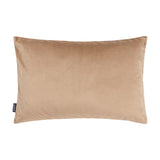 Rectangular Lexington cushion in warm taupe velvet with a plain jacquard weave, shown on a plain white background.