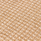 Close-up of the Lorne Plain Cotton Throw in Honey, showing a chunky two-tone waffle weave in 100% cotton with honey and pale natural yarns creating a mottled, textured grid.