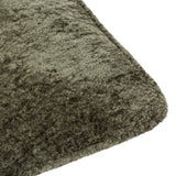 Close-up of the Lustre Velvet Plain Polyester Cushion in Malachite Green, showing the crushed-velvet texture and self-piped edge against a white background.