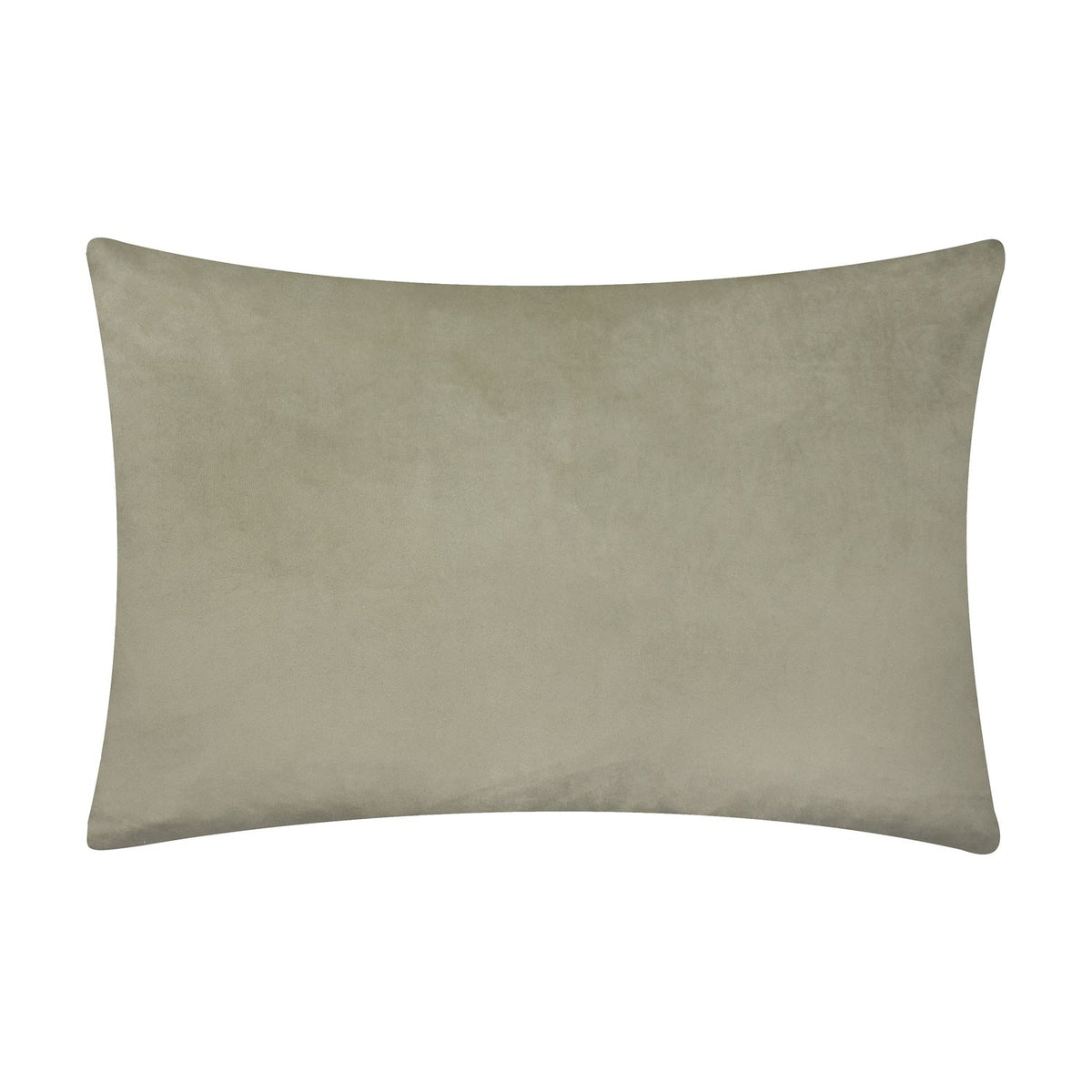 Metro Abstract Jacquard Velvet Cushion in plain sage green, rectangular with a soft velvet finish, shown on a plain white background.