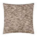Malvern Jacquard Chenille Cushion in Cedar, a 45 x 45cm square cushion with a mottled brown, stone and cream woven texture, shown on a plain white background.