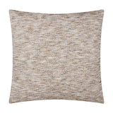 Malvern Jacquard Chenille Cushion in Griege, a 45 x 45cm square cushion with a mottled woven texture and flecks of tan and cream, shown on a plain white background.