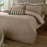 Margot Cotton Striped Duvet Cover Set - Mole