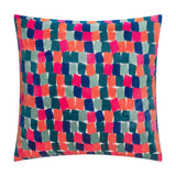 Metro Blocks Jacquard Velvet Cushion - Multi