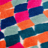 Metro Blocks Jacquard Velvet Cushion - Multi
