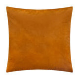 Metro Prism Jacquard Velvet Cushion in ginger, 45 x 45cm square with a smooth plain velvet reverse, shown on a white background.