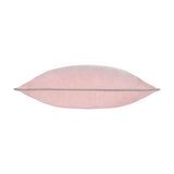 Meridian Plain Velvet Cushion - Blush/Grey