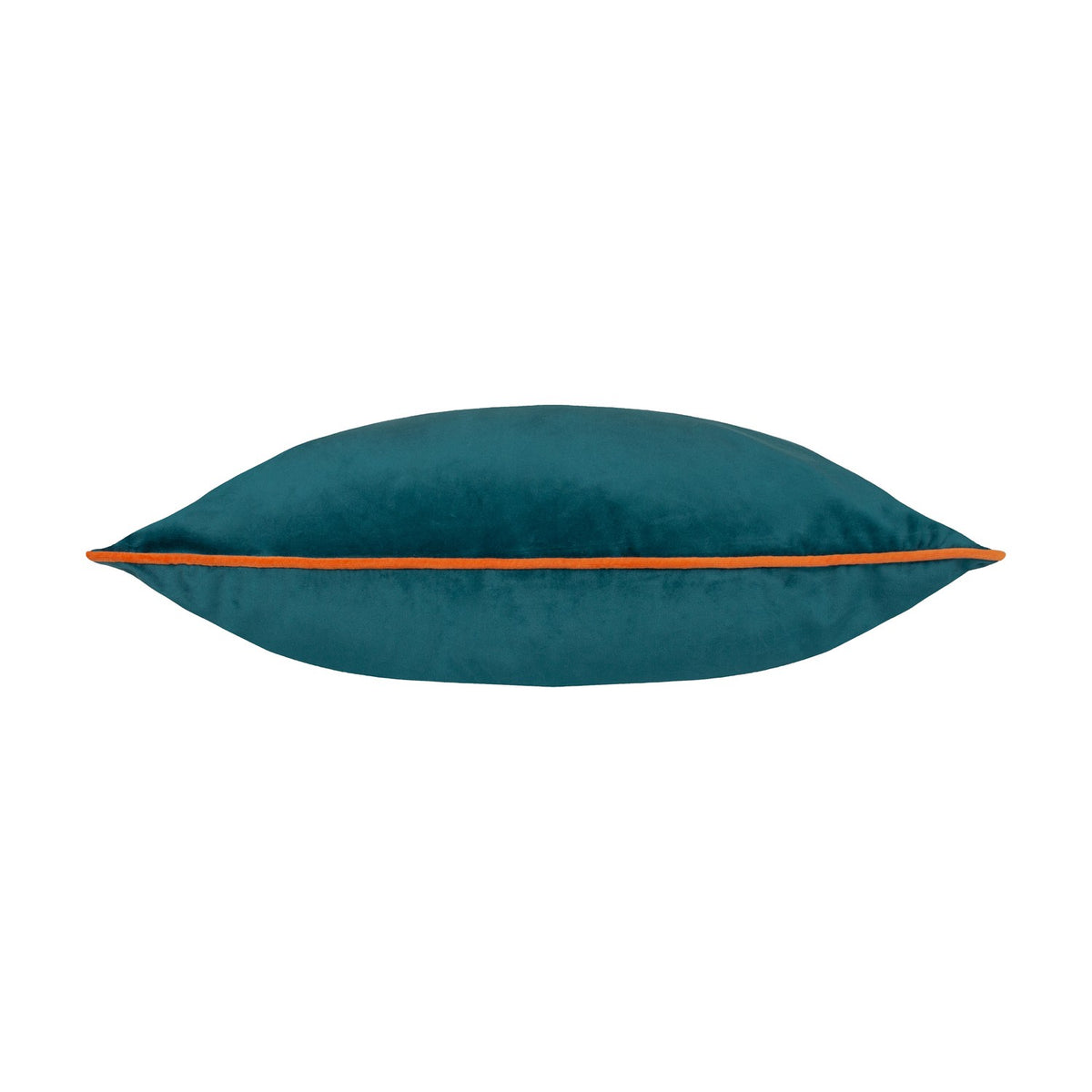 Meridian Plain Velvet Cushion 45 x 45cm - Teal/Tiger